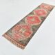 3x10 Red Brown Tribal Pattern Vintage Runner Rug, 78x305Cm