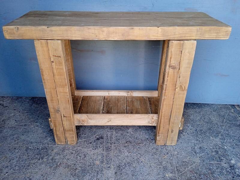 Workbench 120cm old solid wood