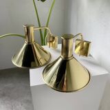 Pair of Hovik Lys brass wall lights Jonas Hidle Denmark