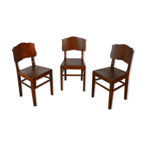 suite de 3 chaises bistrot