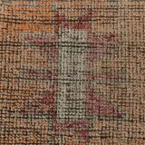 2x12 shades of pale orange vintage runner rug