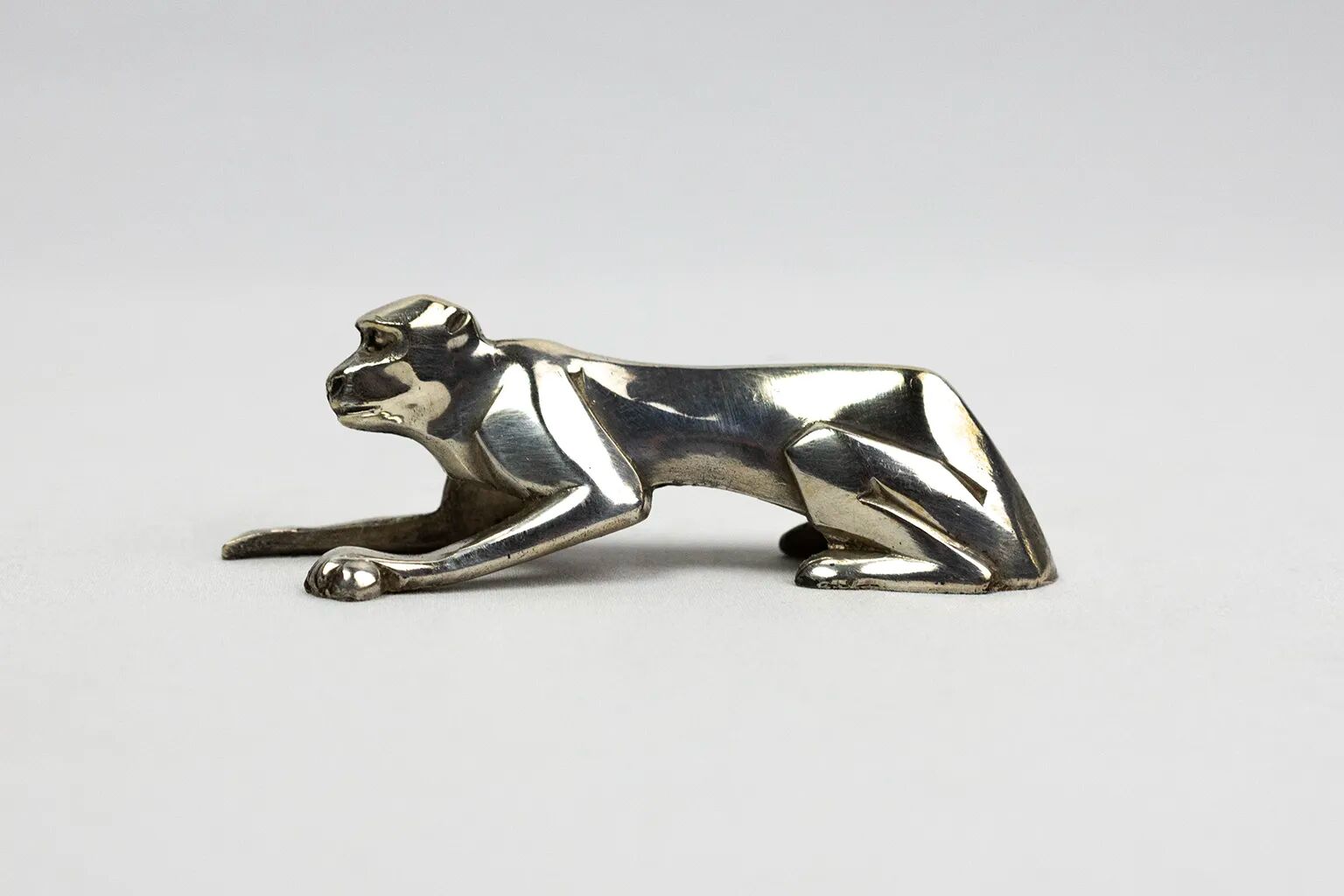 10 porte-couteaux animaliers Art déco en métal argenté – dlg Sandoz, Gallia