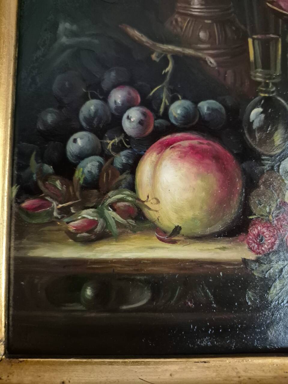 oil painting on panel still life
