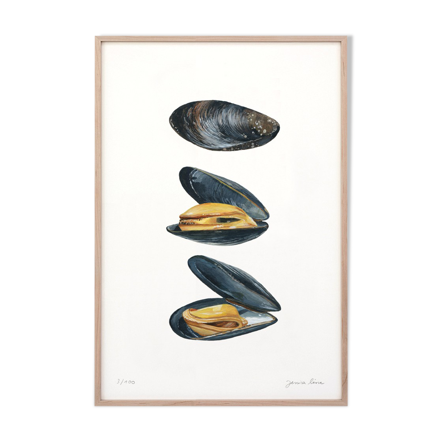 Charlie, Alba and Simone, the 3 mussels