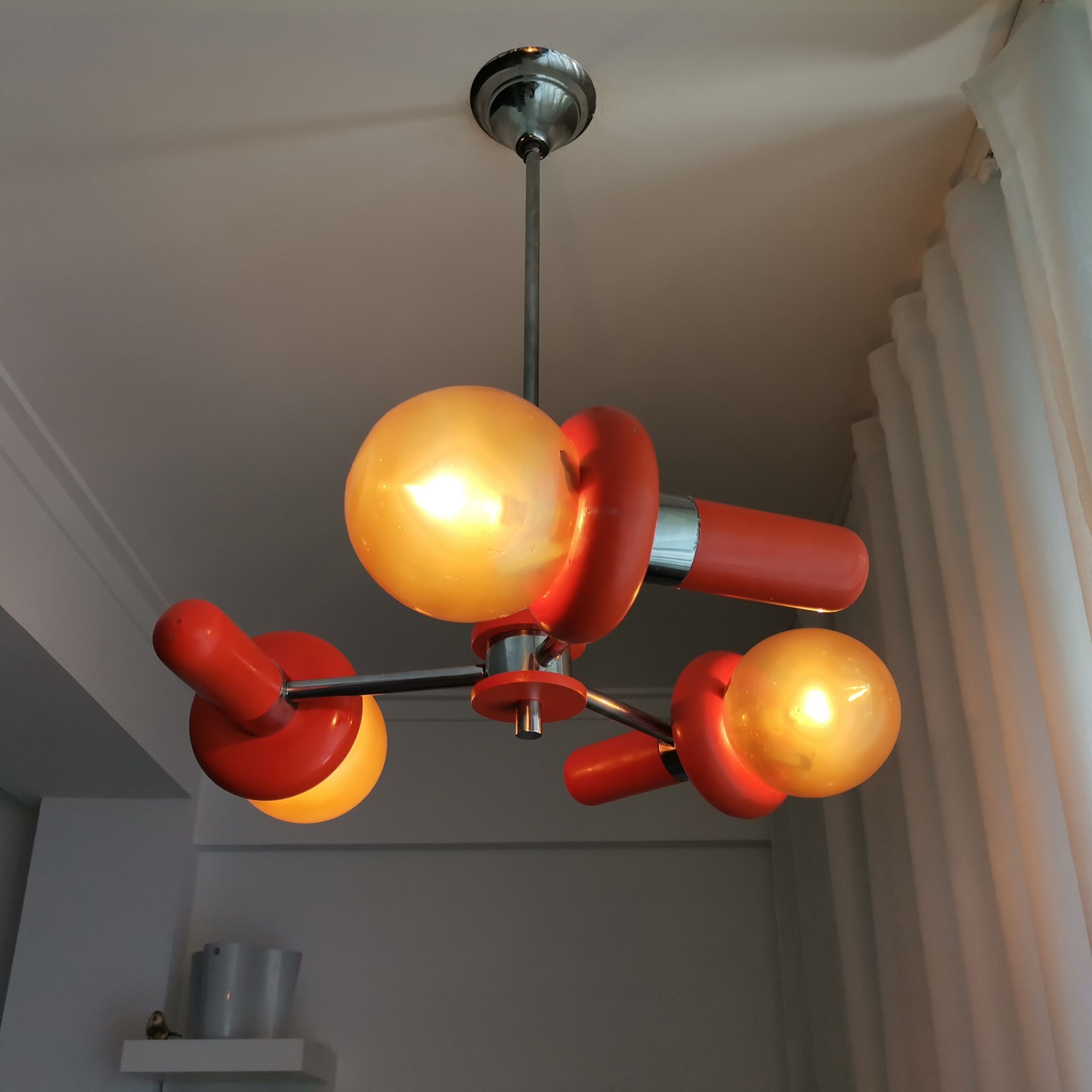 Vintage space age sputnik chandelier