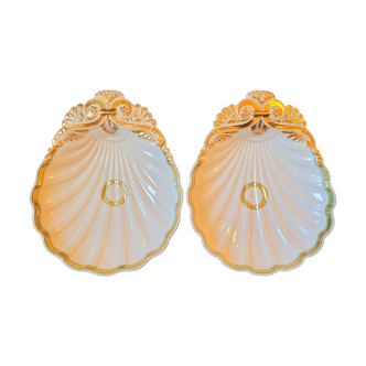 Anciennes coupes en porcelaine vintage époque XIXe