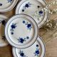 Set of 8 vintage dessert plates, Murcie model by Moulin des Loups