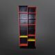 Post modern Memphis style bookcase, Denmark 1970s