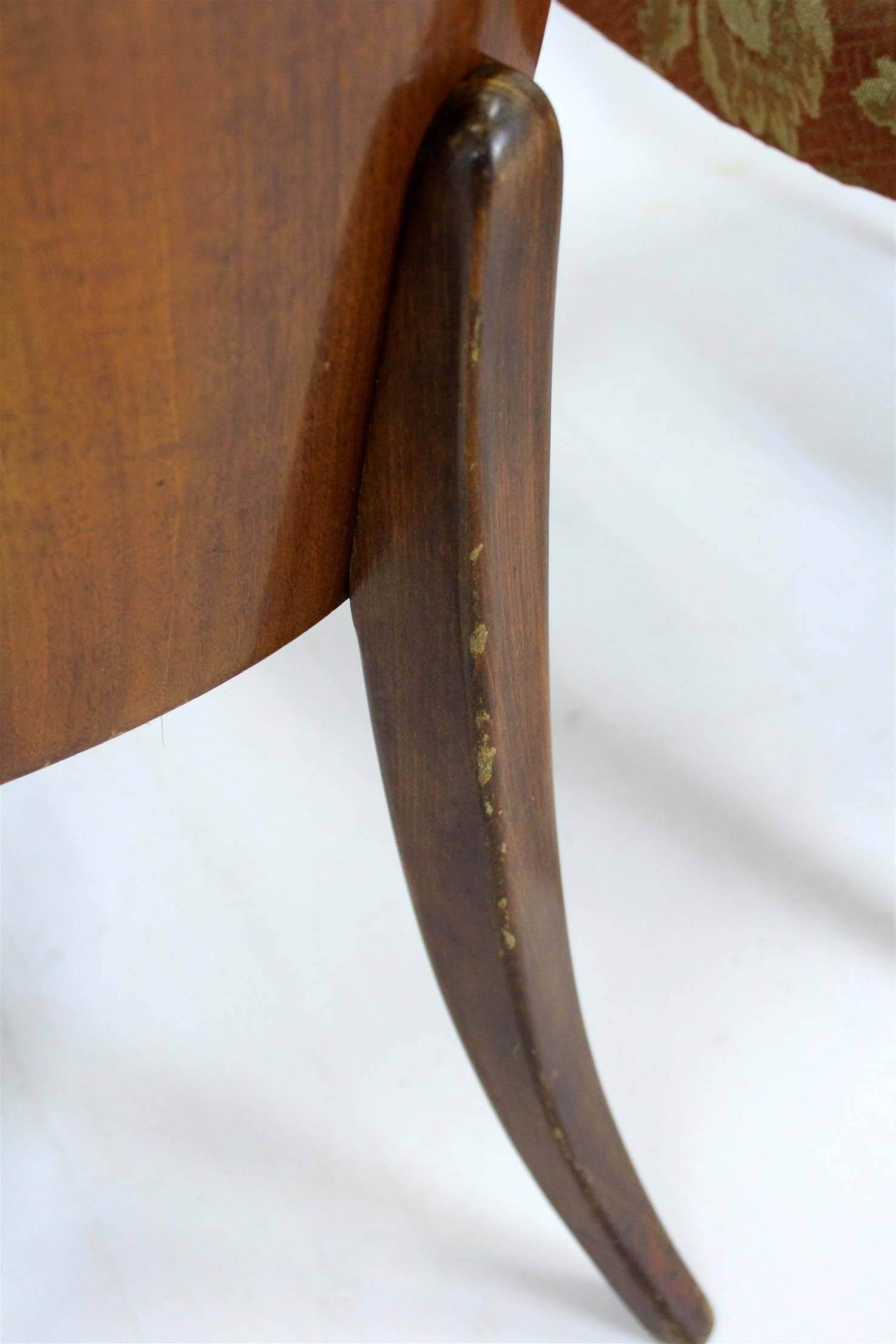 Art Deco H-214 Dining Chairs by Jindrich Halabala for UP Závody, 1950s, Set