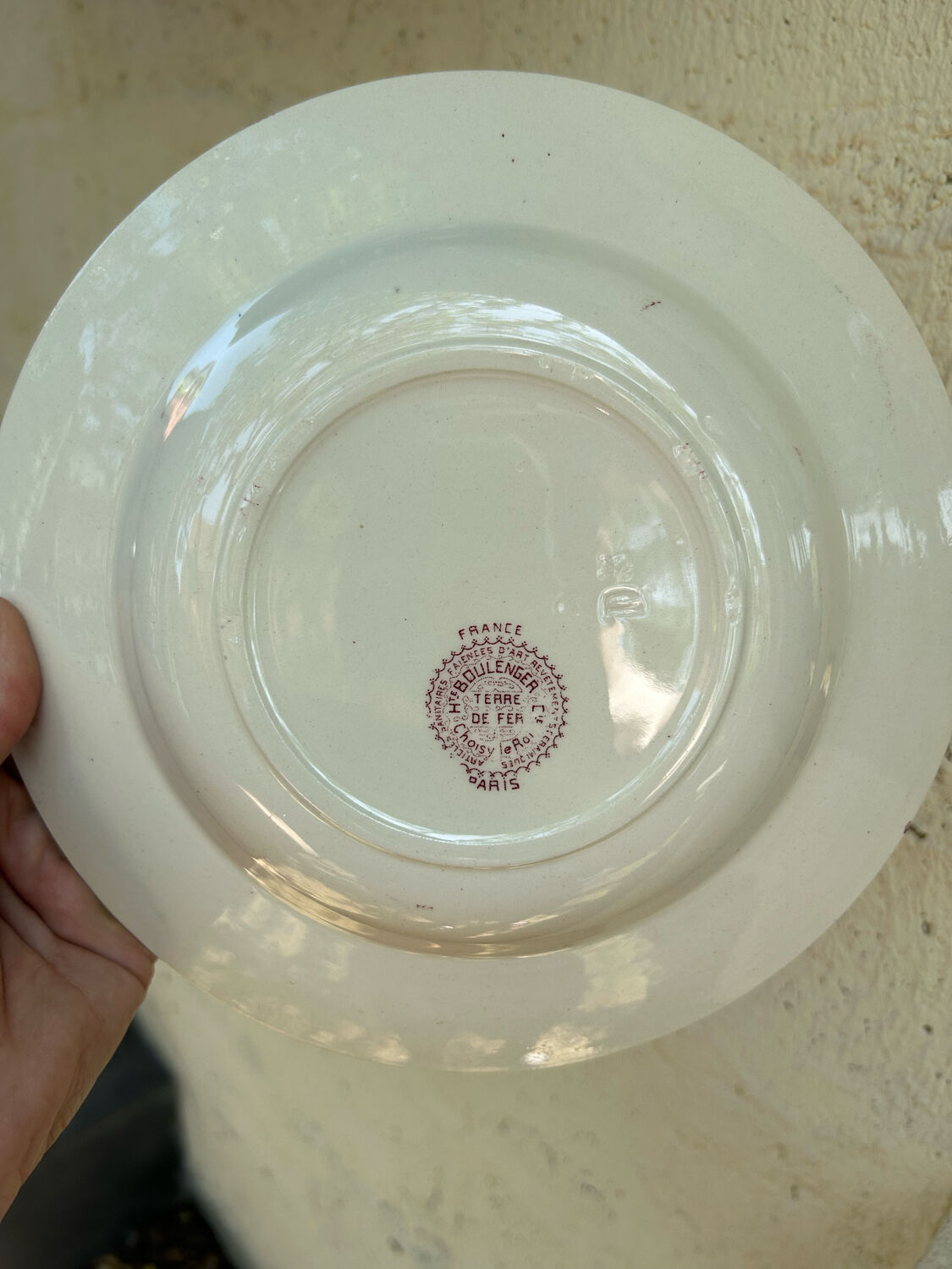 6 hollow plates Terre de Fer Choisy le roi