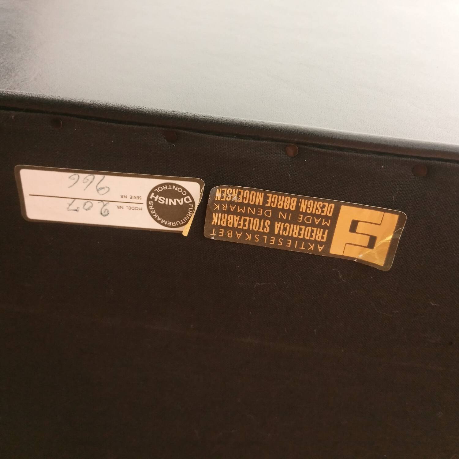 Borge Mogensen pair of armchairs, Fredericia Denmark edition