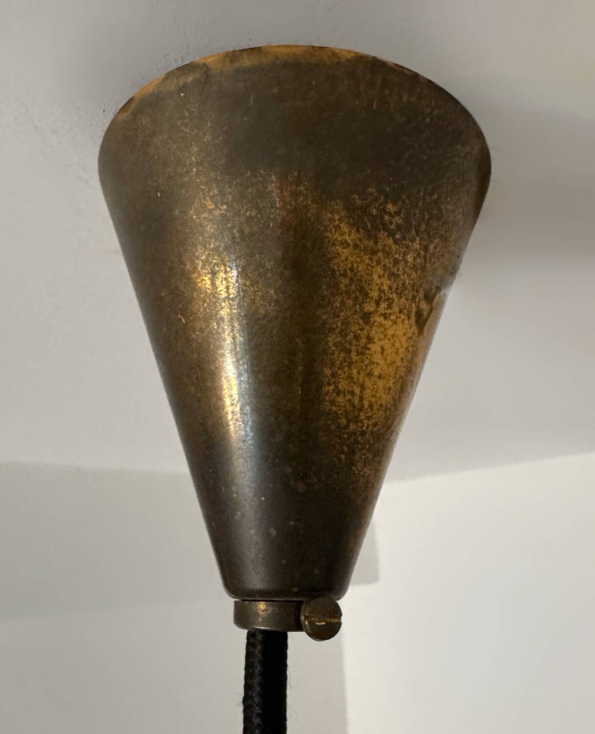 Opaline pendant light, Scandinavian style, 1960s