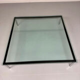 XXL coffee table LC10 design by Le Corbusier for Cassina, 1980s, glass.
