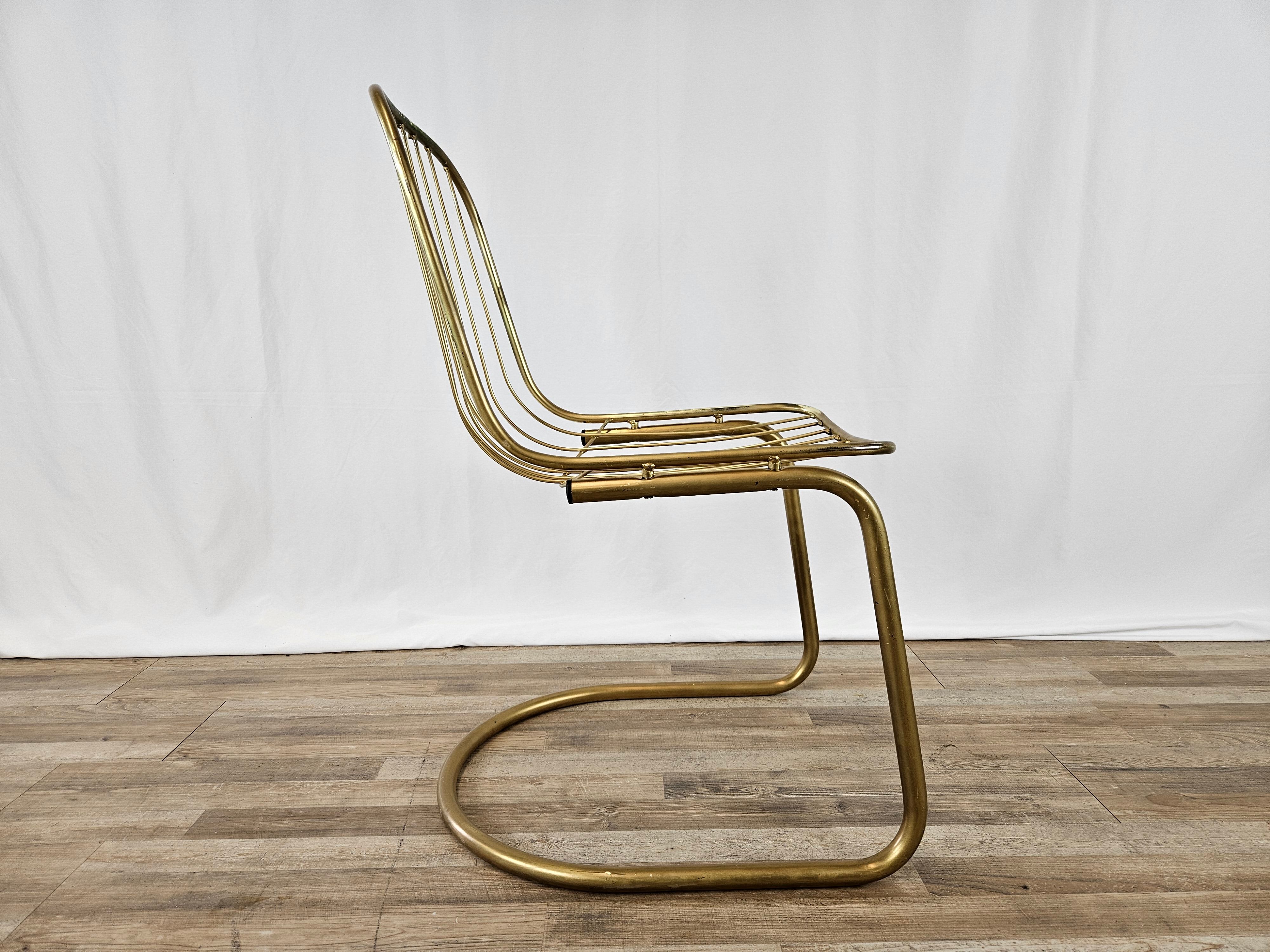 70s chair in metal