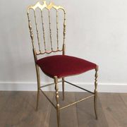 Chiavari chair in brass