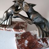 Pair of greenhouse Art Deco books signed Franjou