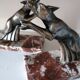 Pair of greenhouse Art Deco books signed Franjou