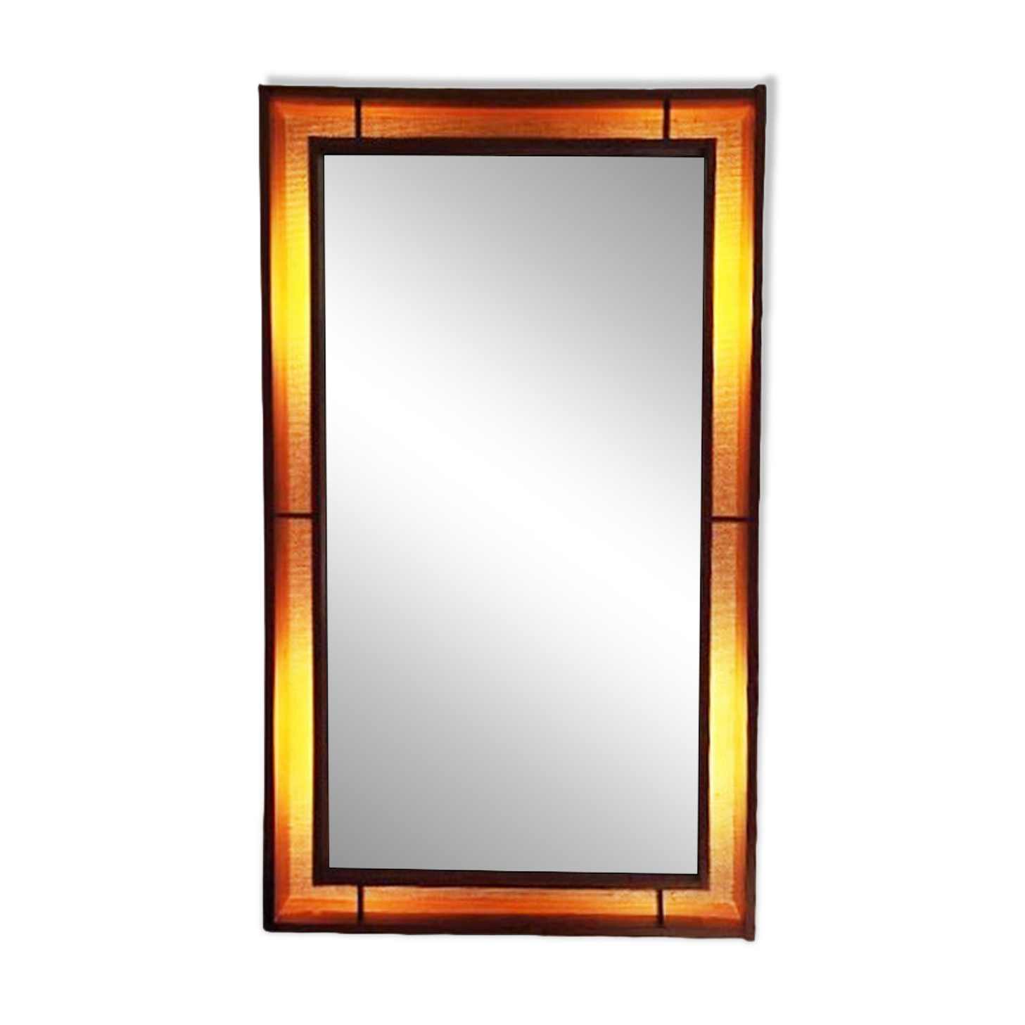 A large backlit mirror, Denmark 1960s.