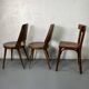 Set of 3 mismatched and damaged bistro chairs