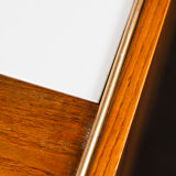 Buffet landsman white glass top