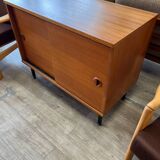 Small Scandinavian teak sideboard from the 1970s
