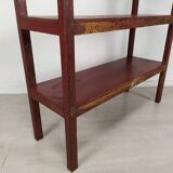 Patinated wood shelf