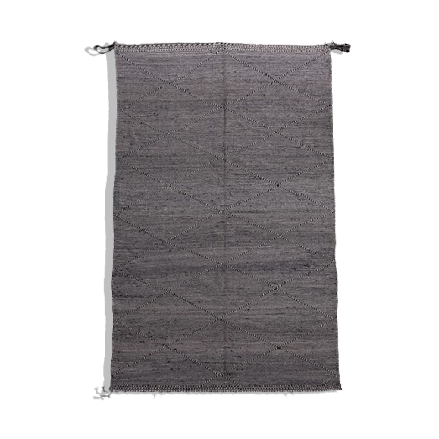 Tapis berbère noir zanafi 190x310 cm