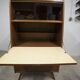 1960 Scandinavian secretary with teak compass feet and pastel yellow top