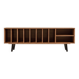 Vinyl Record Storage Cabinet Walnut "Silene"