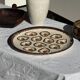 Large circular platter with compartments for shellfish, molluscs, and oysters.