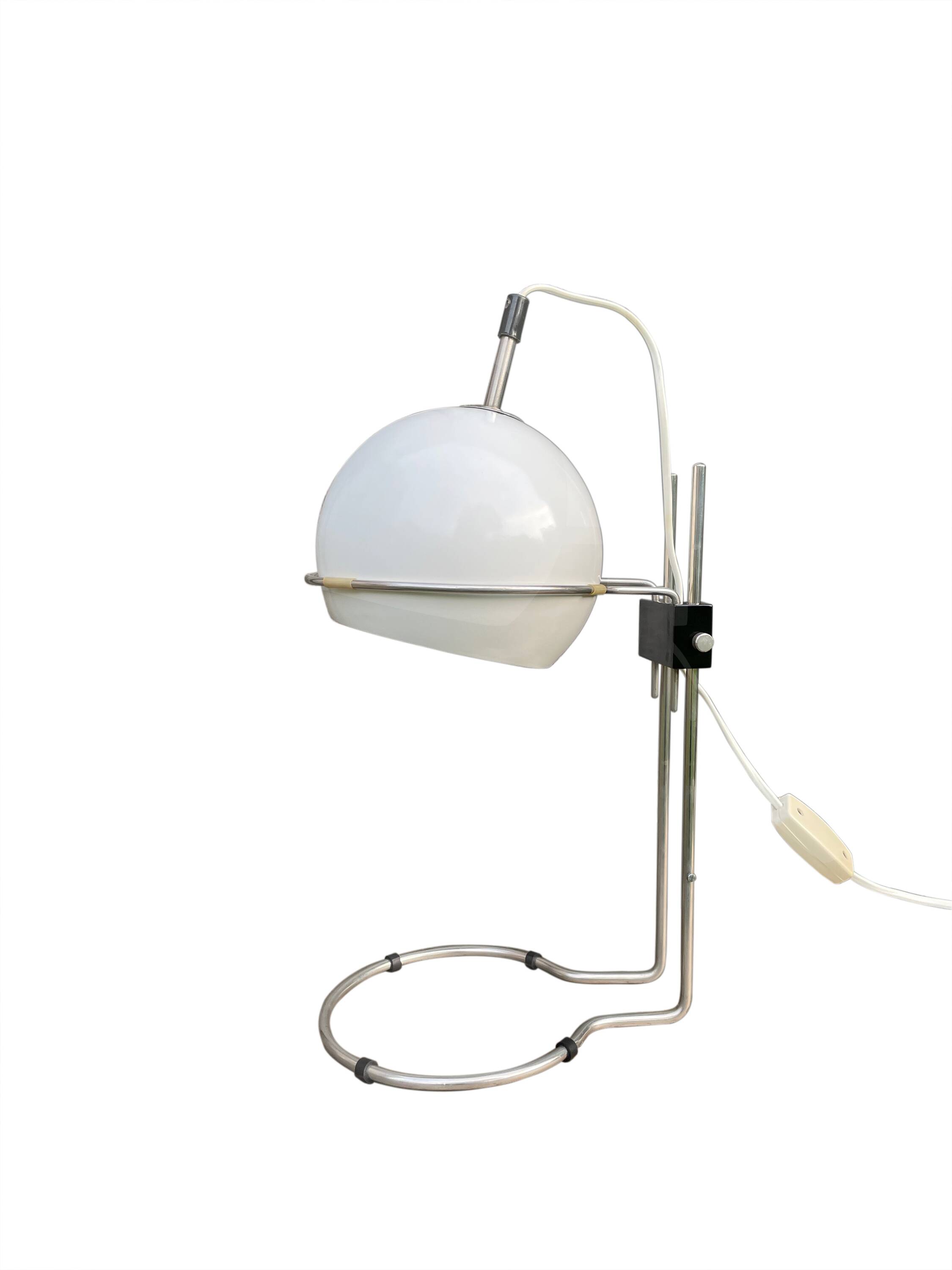 White Table Lamp Polam-Radom, 1970s