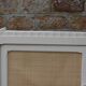 Buffet / enfilade vintage rénové blanc cassé & cannage