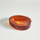 Concave glass catchall from the 1960s.