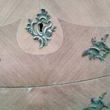 Louis XV style antique marquetry chest of drawers
