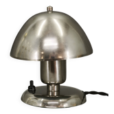 Lampe de table en nickel plaqué Bauhaus des années 1930, Tchécoslovaquie