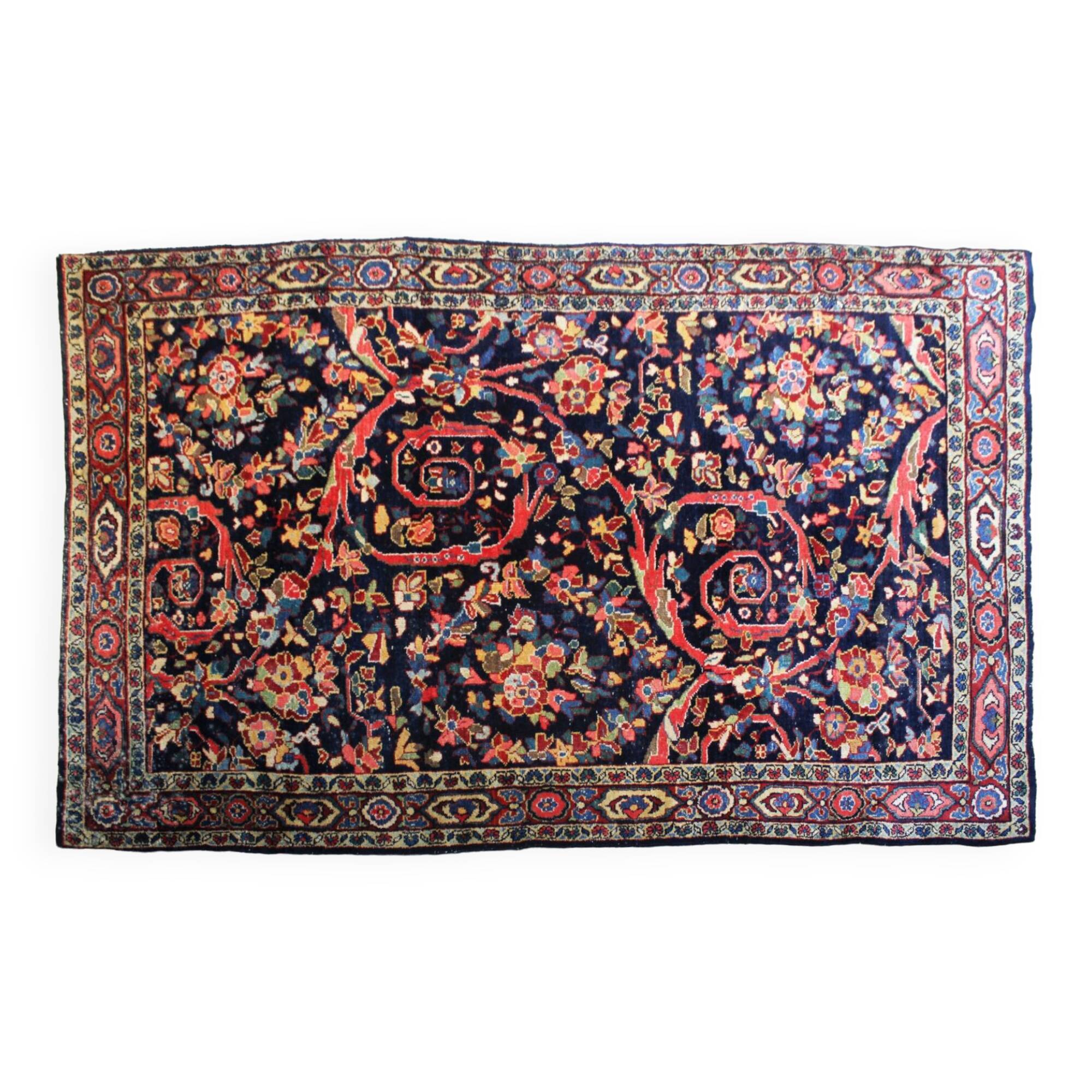 Handmade Persian Mahal rug, Iran.