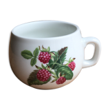 Raspberry pattern porcelain mug