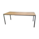 Industrial wood and metal farm table