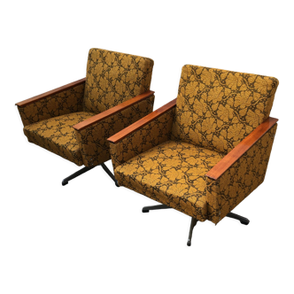 Paire de fauteuils tatra nabytok  1960