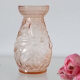 Little hyacinth vase in molded glass, vintage