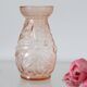 Little hyacinth vase in molded glass, vintage