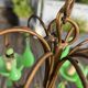 Italian chandelier with 5 lights in green opaline glass with uranium - ouraline