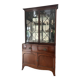 Library with English mahogany secretary.