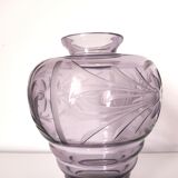 Vase cristal violet