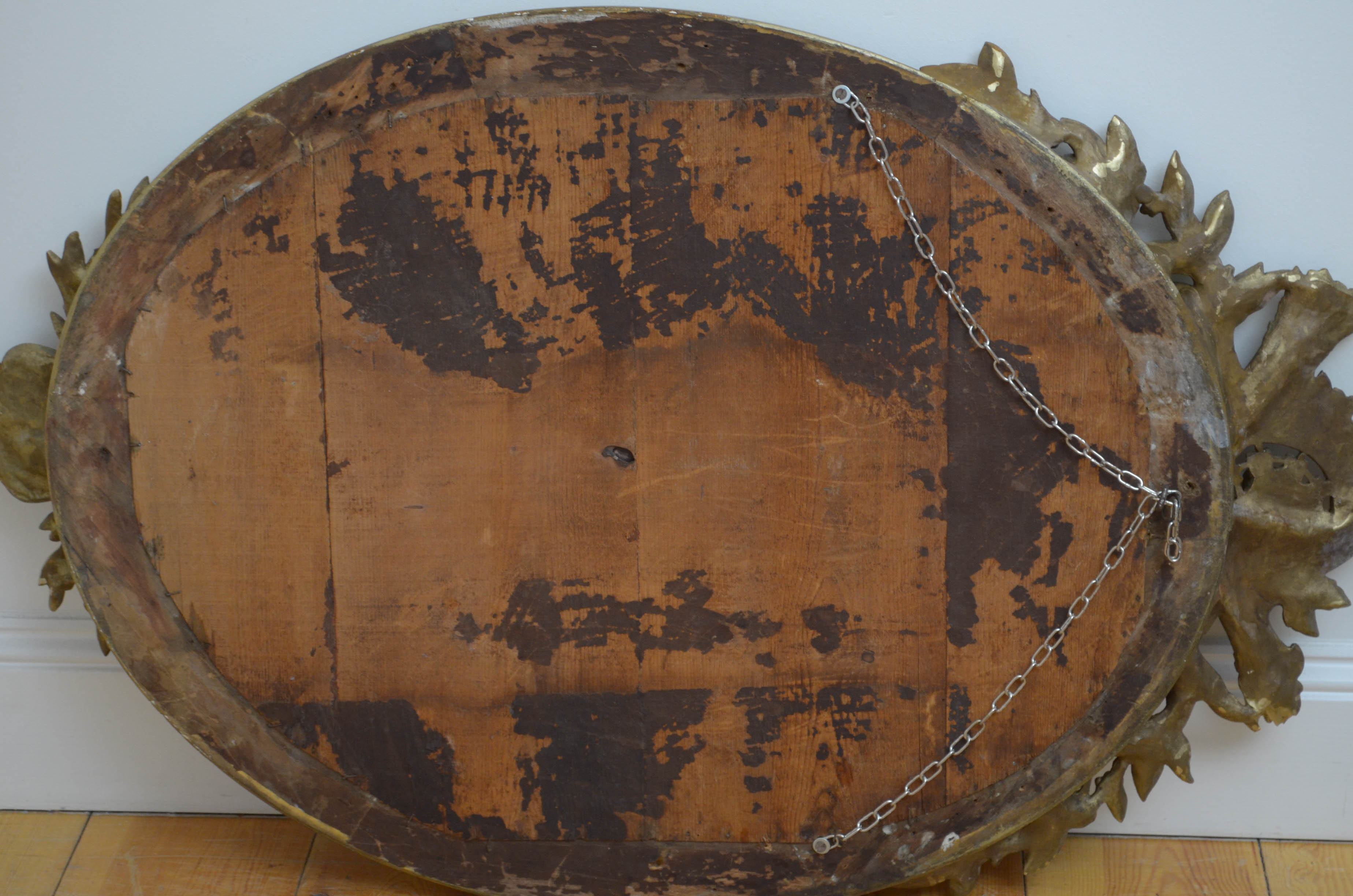 19th century gilt wall mirror - 112x70cm