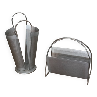 Magazine rack and umbrella stand Marius Mascagni 1970s