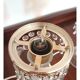 Michelotti Crystal Glass Prism Boudoir Parlor Lamps 1950s