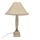 Table lamp in onyx and travertine, mid-century modern, 1970s.