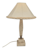 Table lamp in onyx and travertine, mid-century modern, 1970s.