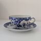 Vintage blue fine china tea set